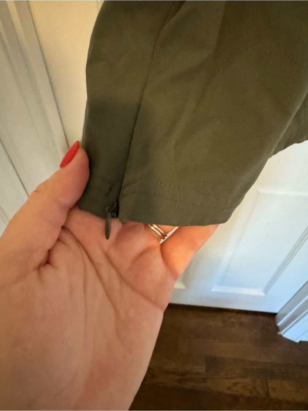 FLX Olive Green Mini Athletic Dress with Spaghetti Straps - Picture 4 of 8